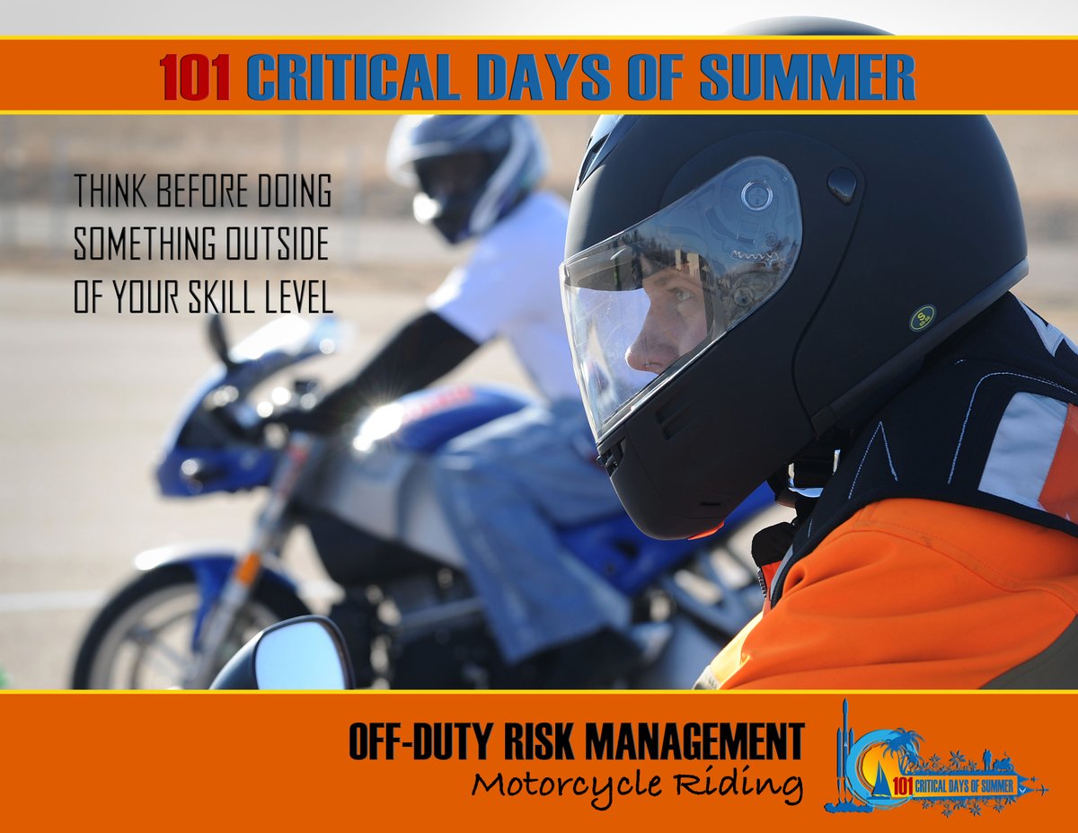 445AW's tweet image. Summer weather means more motorcycles on the road! Riders should always be wearing protective gear, following traffic laws &amp;amp; riding defensively. For others, share the road with the motorcycles around you to #MakeSureEveryoneGetsHomeSafe #101criticaldaysofsummer #motorcyclesafety