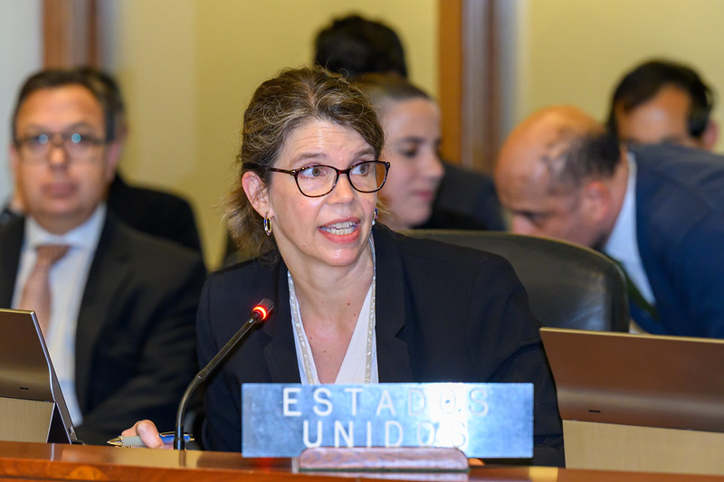The SPEHA deterrence team spoke out against wrongful and arbitrary detentions at @OAS_Official Permanent Council yesterday. Collective action is required to end the horrific practice of state-hostage taking in this hemisphere and beyond.