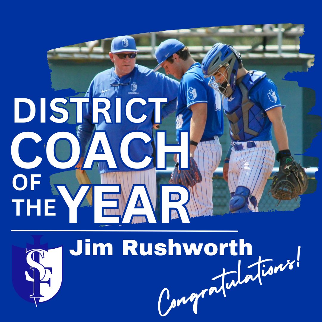 sfhs_warriors's tweet photo. Congratulations to Coach Rushworth on earning the 2025 Coach of the Year for District 2-1A! We are Warrior Proud! #SFHSWarriors #SFHSBaseball #beawarrior https://t.co/TD8ZhOCdaX