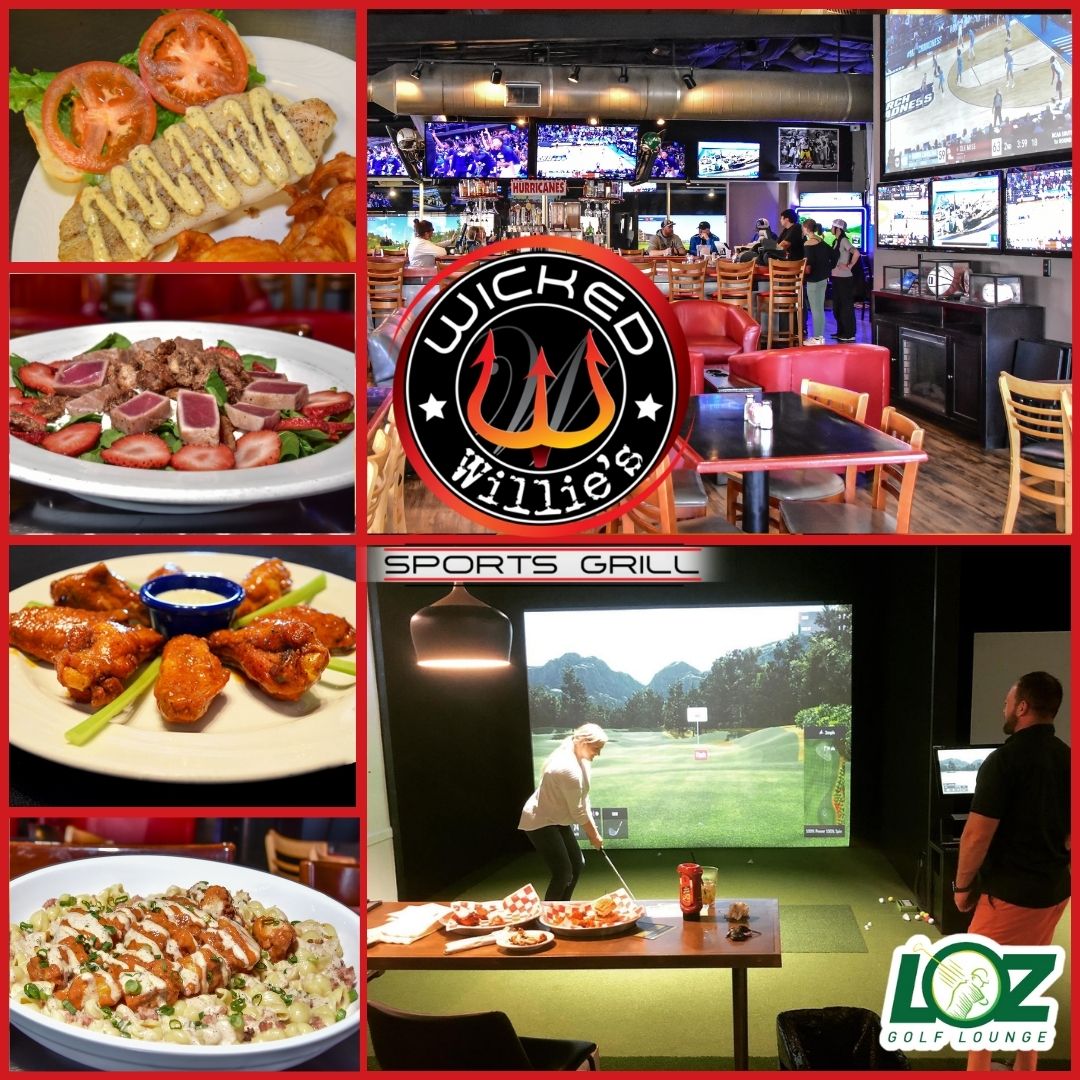 Wicked_Willies's tweet photo. If you're looking to have some #WickedGood Fun, look no further than Wicked Willie's Sports Grill!🥳 36 TVs + 3 projection screens🏀⚾, #VirtualGolf⛳, an impressive menu🍔🥩 &amp; the most refreshing drinks in town!🍹 Join us &amp; Get Wicked!😈🍻

#LakeOfTheOzarks #SportsBarAndGrill https://t.co/kWqh6DRviE