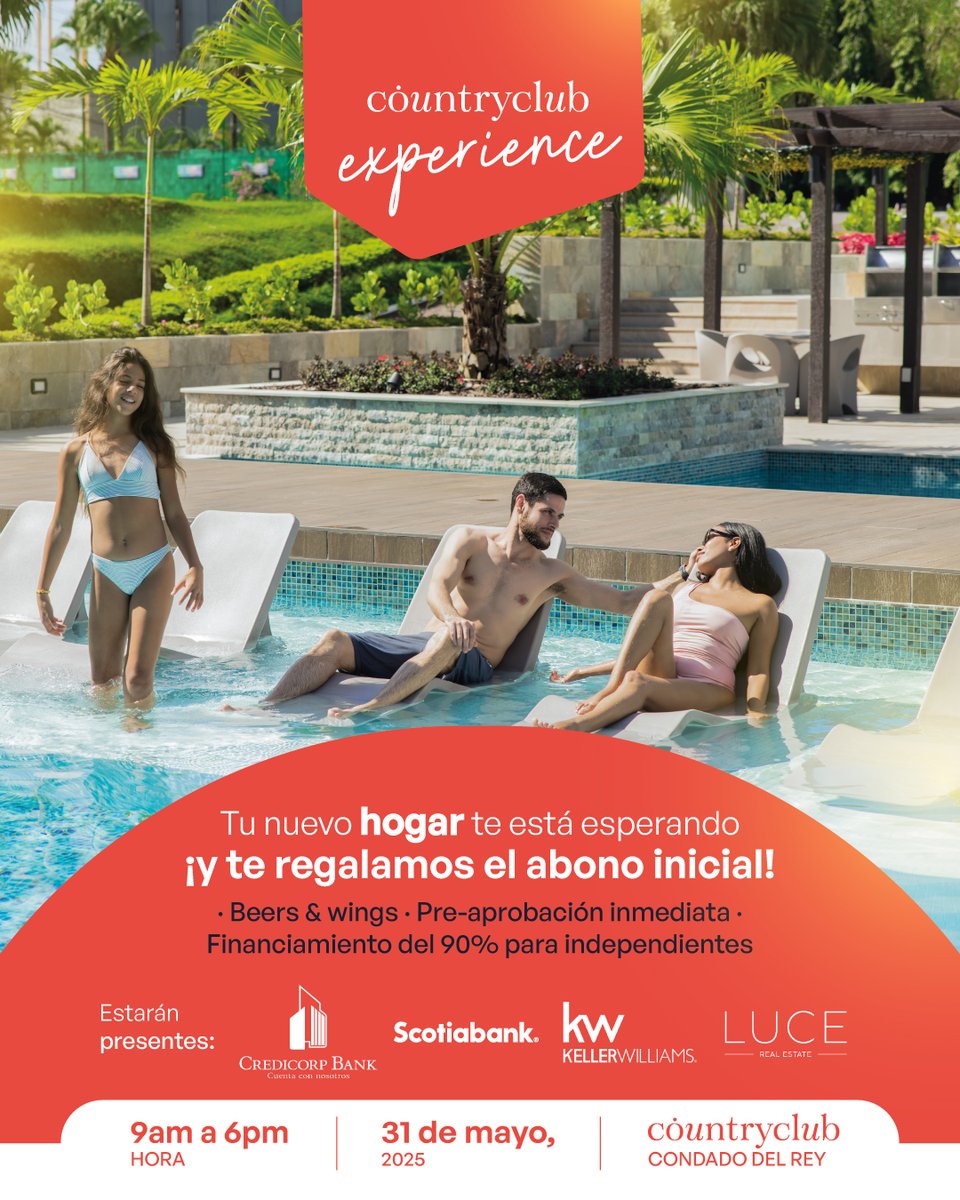Grupovivir's tweet photo. 🚨 ¿Buscas tu nuevo hogar en Condado del Rey? ¡Esta es tu oportunidad!

📆 Este 31 de mayo, ven y disfruta la experiencia Country Club.

🏠¡El abono inicial va por nuestra cuenta!
💼Pre-aprobación inmediata
📊Financiamiento del 90% para independientes
🍗Beers &amp; wings y mucho más https://t.co/AUHZKctPO0