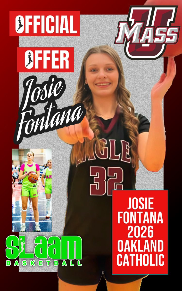 slaambasketball (@slaambasketball) on Twitter photo ๐ Massive congrats to #SLAAMFam's <a href="/josie_fontana/">Josie Fontana</a> on her official offer to play for <a href="/CoachMikeLeflar/">Mike Leflar</a> & <a href="/UMassWBB/">UMass Women's Basketball</a>! ๐ Josie Fontana, 2026 Oakland Catholic standout, your hard work is paying off! So proud of you! ๐ช Letโs cheer her on! ๐ฉท๐ <a href="/slaam2026jamal/">SLAAM 2026 Woodson</a> <a href="/SelectEventsBB/">Select Events Basketball</a> ๐ Massive congrats to #SLAAMFam's <a href="/josie_fontana/">Josie Fontana</a> on her official offer to play for <a href="/CoachMikeLeflar/">Mike Leflar</a> & <a href="/UMassWBB/">UMass Women's Basketball</a>! ๐ Josie Fontana, 2026 Oakland Catholic standout, your hard work is paying off! So proud of you! ๐ช Letโs cheer her on! ๐ฉท๐ <a href="/slaam2026jamal/">SLAAM 2026 Woodson</a> <a href="/SelectEventsBB/">Select Events Basketball</a>