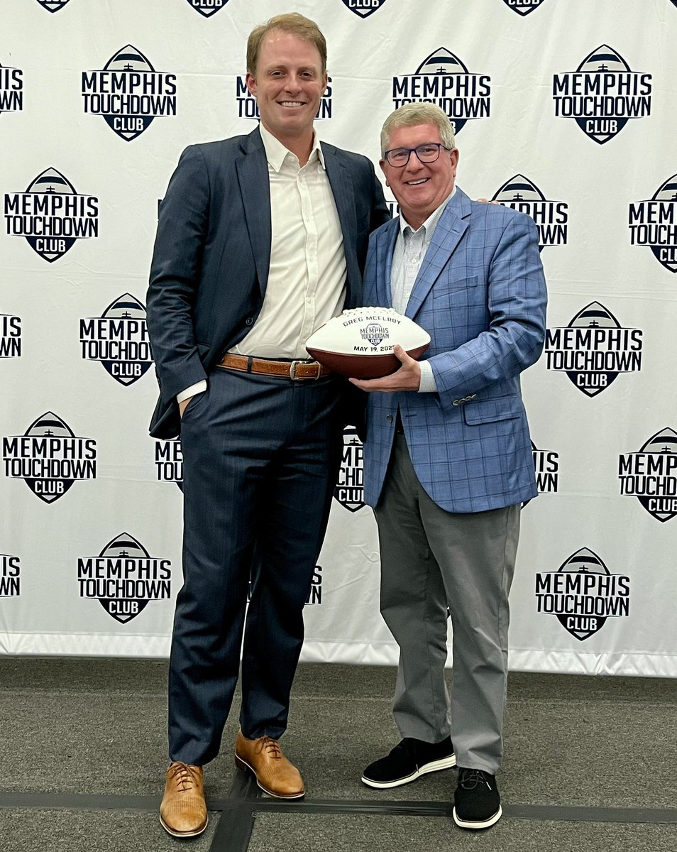TDClubMemphis's tweet image. We had a great time last Monday with @GregMcElroy from @espn and @SECNetwork sharing this thoughts on college football