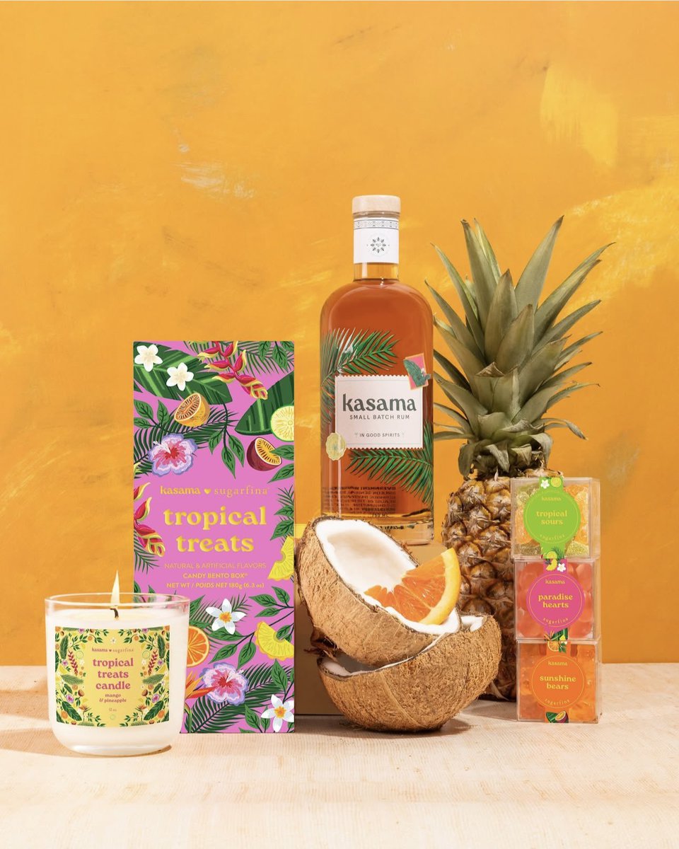 @kasamarum x <a href="/sugarfina/">Sugarfina</a> 
The Tropical Collection 🌴🍍🌺🍹

A taste of island bliss. 
Kasama Rum and Sugarfina have partnered to create a special-edition collection of rum-infused candies inspired by the flavors of the Philippines. 

#KasamaRumXSugarfina