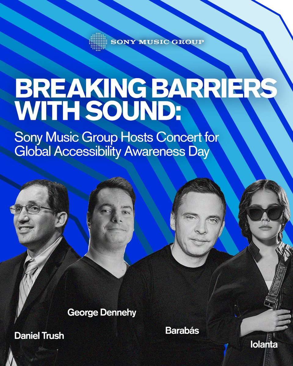 sonymusicnews's tweet image. Last week, we held a concert at our NYC office for Global Accessibility Awareness Day.
Hosted with Just Call Me By My Name record label, we enjoyed performances from their artists while increasing our understanding of accessibility.
Learn more here: sonymusic.link/gaad25