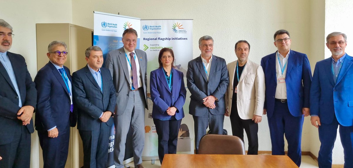 HananBalkhyحنان بلخي (@hananbalkhy) on Twitter photo Productive meeting with HE Dr <a href="/MrZafarghandi/">محمدرضا ظفرقندی. Mohammad Reza Zafarghandi</a>, Minister of Health and Medical Education of the Islamic Republic of Iran.
We reflected on the progress made over the past years in expanding the country’s successful primary health care, increasing access to health care in rural Productive meeting with HE Dr <a href="/MrZafarghandi/">محمدرضا ظفرقندی. Mohammad Reza Zafarghandi</a>, Minister of Health and Medical Education of the Islamic Republic of Iran.
We reflected on the progress made over the past years in expanding the country’s successful primary health care, increasing access to health care in rural