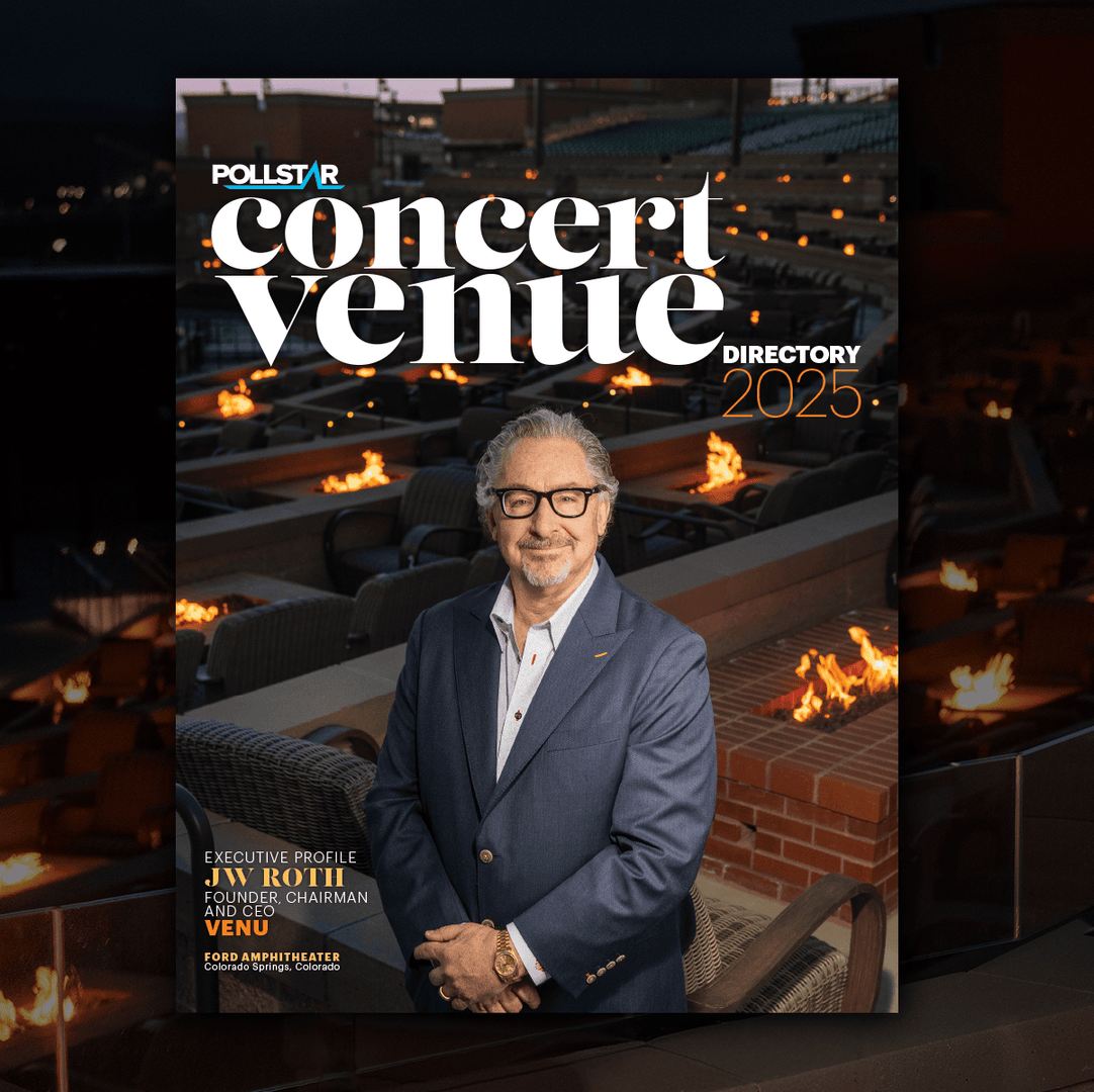 Our founder J.W. Roth is on the cover of Pollstar’s 2025 Concert Venue Directory.

He shares how VENU is redefining the fan experience and raising the bar for live entertainment across the country.

Read full feature- bit.ly/3F1fpxM