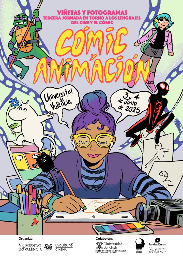 ¡Vuelve Viñetas y Fotogramas! 3ª jornada en torno a los lenguajes del cine y el cómic, organizada por las Universidades de Valencia y Alcalá de Henares. Nuestra protagonista en esta edición, la animación. Ponencias, debates, proyección, mesa redonda... -&gt; go.uv.es/6qca1BE.