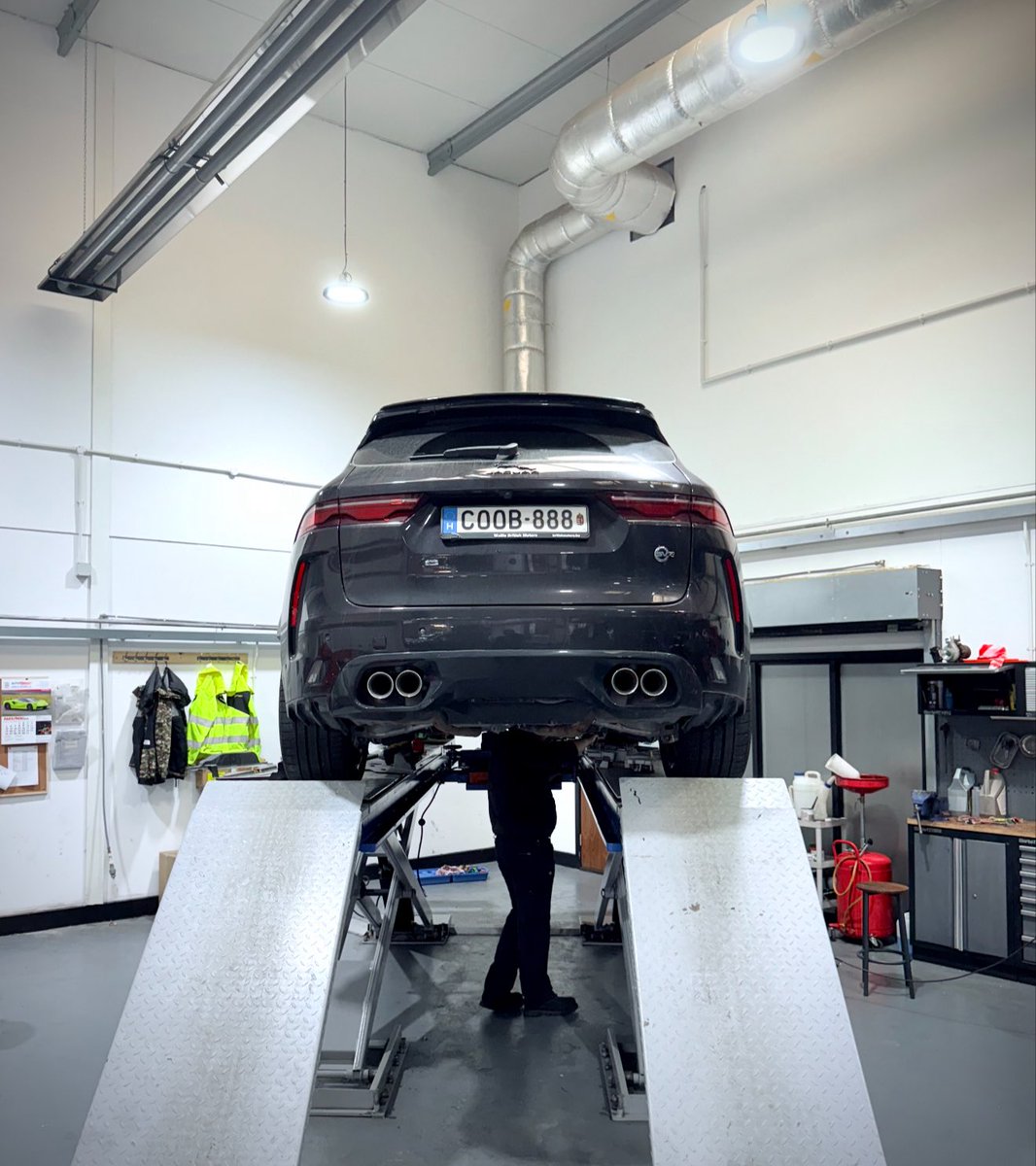 A lovely customer drove all the way from Hungary in his treasured Jaguar SVR to have a Lister Motor Company Stage II engine &amp; gearbox tune today. It’s this kind of commitment from customers that reminds and humbles you about how special Lister is - and that we are only custodians