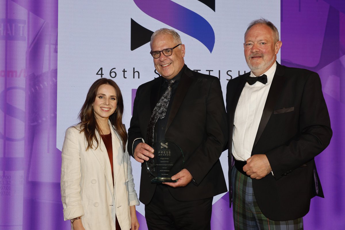 ScotPressAwards (@scotpressawards) on Twitter photo Next up we celebrate Feature Writer of the Year, sponsored by <a href="/TheGlenmorangie/">Glenmorangie</a> and presented by Kathryn Wilkie. Well done to Marc Horne of @timesscotland who is this yearâs runner up, and to our winner, <a href="/kmckenna63/">Kevin McKenna</a> of <a href="/heraldscotland/">The Herald</a>. #ScottishPressAwards2025 Next up we celebrate Feature Writer of the Year, sponsored by <a href="/TheGlenmorangie/">Glenmorangie</a> and presented by Kathryn Wilkie. Well done to Marc Horne of @timesscotland who is this yearâs runner up, and to our winner, <a href="/kmckenna63/">Kevin McKenna</a> of <a href="/heraldscotland/">The Herald</a>. #ScottishPressAwards2025