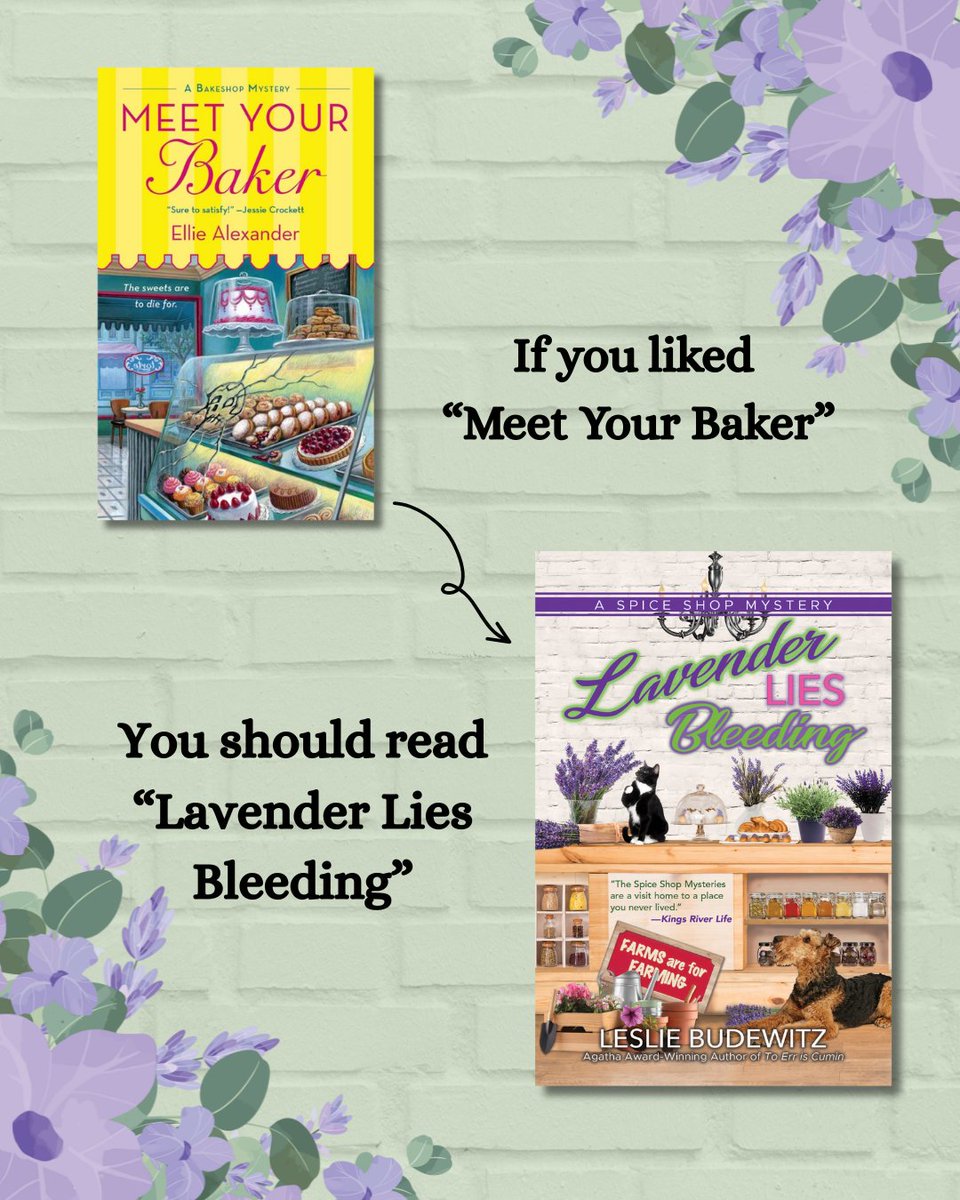 Looking for your next #cozy mystery read? "Lavender Lies Bleeding," the 9th book in the #SpiceShopMystery Series by #lesliebudewitz comes out on 7/15. Prepare to get dangerously hooked!

amzn.to/3H5fLE4 
#bookstagram #mysterybooks #cozymystery #whattoread #readingseason