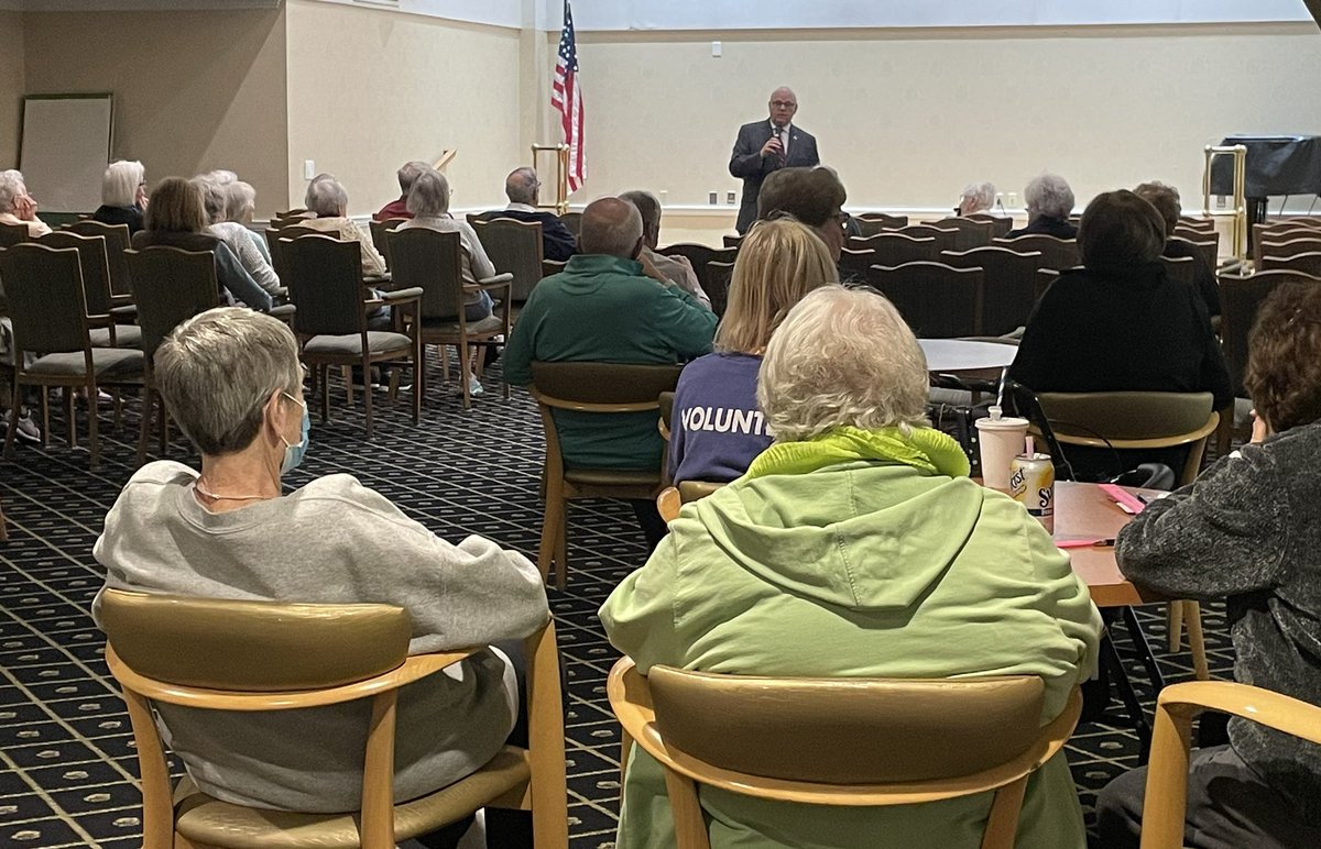 The rain did not deter those interested in protecting their personal and financial information from scammers as part of our presentation today at the Village at Duxbury. Thanks to Renee McDonald for the invite.