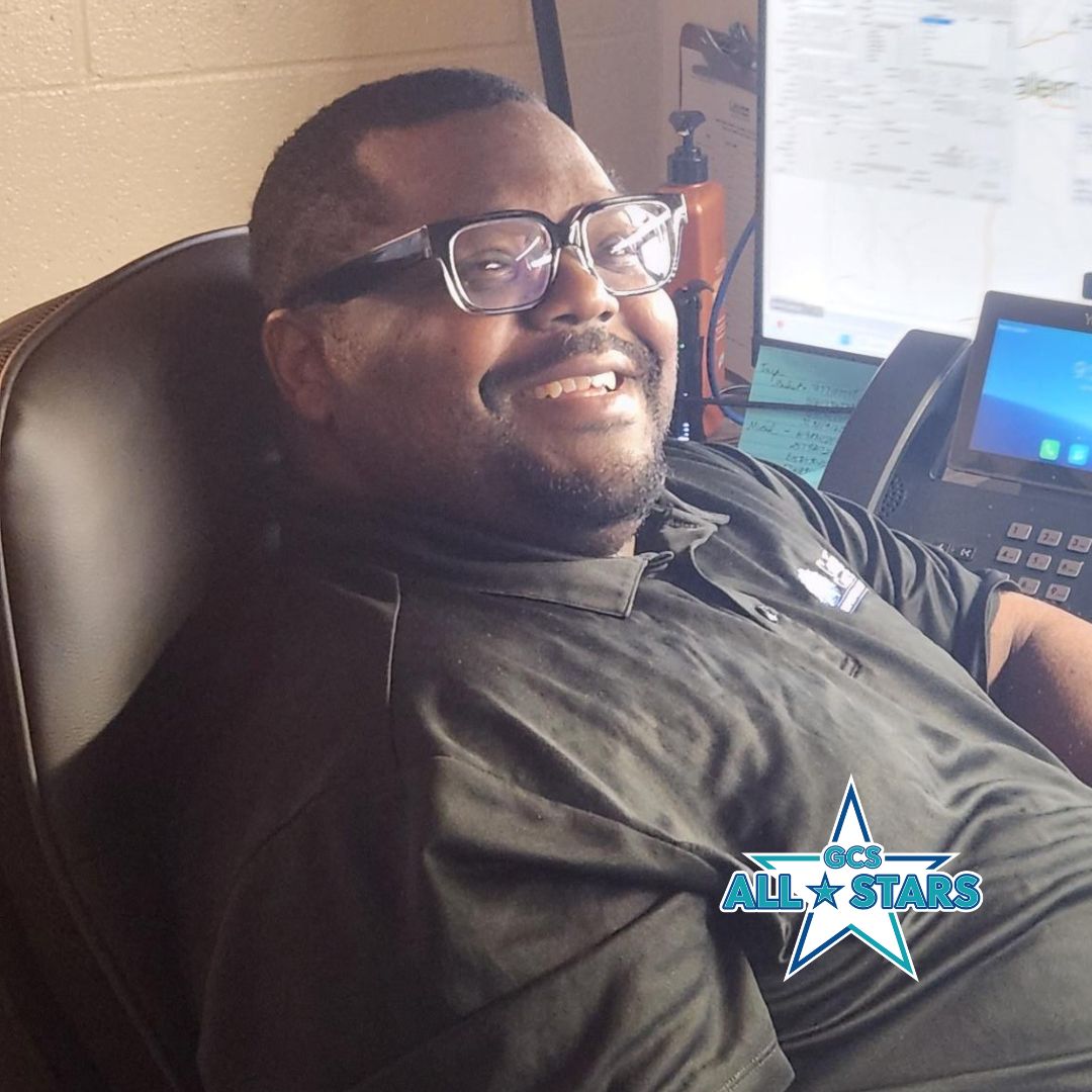 GCSchoolsNC's tweet photo. #GCSAllStars | Elands Benton is an All-Star implementation manager in the transportation department.π
"He consistently equips our routers with the tools and support they need to succeed."π
To nominate your #GCSAllStar, visit: https://t.co/XoU5GfklJv https://t.co/jZQZHQrkPN
