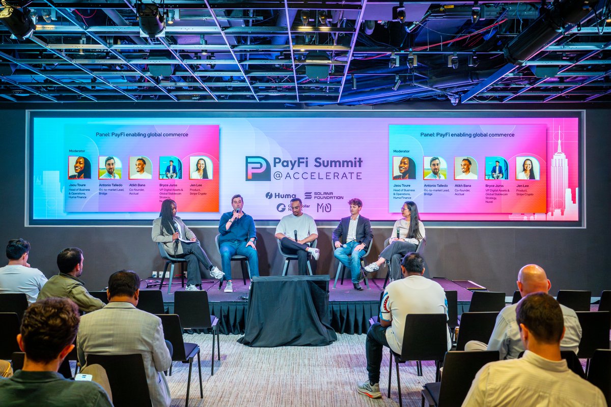 Acctual (@acctualteam) on Twitter photo A big thank you to @humaFinance and <a href="/jaoudefi/">Jaou</a> for hosting an energizing panel on "PayFi enabling global commerce" at PayFi Summit NYC ๐ฝ
Great insights shared alongside:
<a href="/Stablecoin/">Bridge</a>โs <a href="/a_talledo/">Antonio Talledo</a>
<a href="/Nuvei/">Nuvei</a>โs <a href="/BryceJurss/">Bryce Jurss</a>
<a href="/stripe/">Stripe</a>'s <a href="/BackseatVC/">Jen</a>
and our very own <a href="/tikhbana/">atikh ๐ธ๐ด</a>
Letโs keep A big thank you to @humaFinance and <a href="/jaoudefi/">Jaou</a> for hosting an energizing panel on "PayFi enabling global commerce" at PayFi Summit NYC ๐ฝ
Great insights shared alongside:
<a href="/Stablecoin/">Bridge</a>โs <a href="/a_talledo/">Antonio Talledo</a>
<a href="/Nuvei/">Nuvei</a>โs <a href="/BryceJurss/">Bryce Jurss</a>
<a href="/stripe/">Stripe</a>'s <a href="/BackseatVC/">Jen</a>
and our very own <a href="/tikhbana/">atikh ๐ธ๐ด</a>
Letโs keep