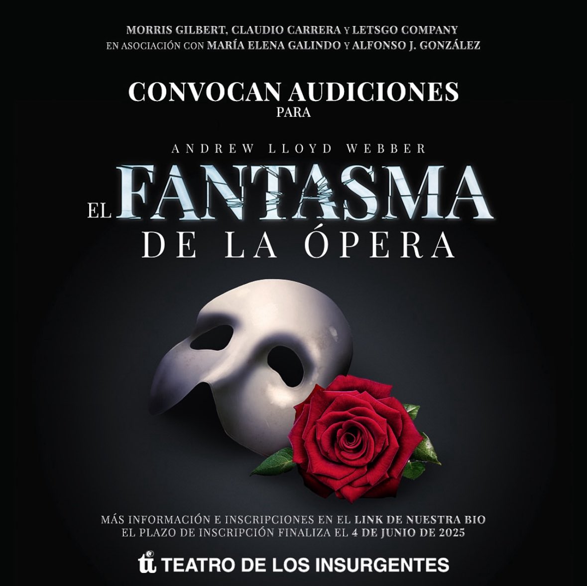 Regresa El fantasma de la ópera a México 😭😭😭👏🏻👏🏻👏🏻