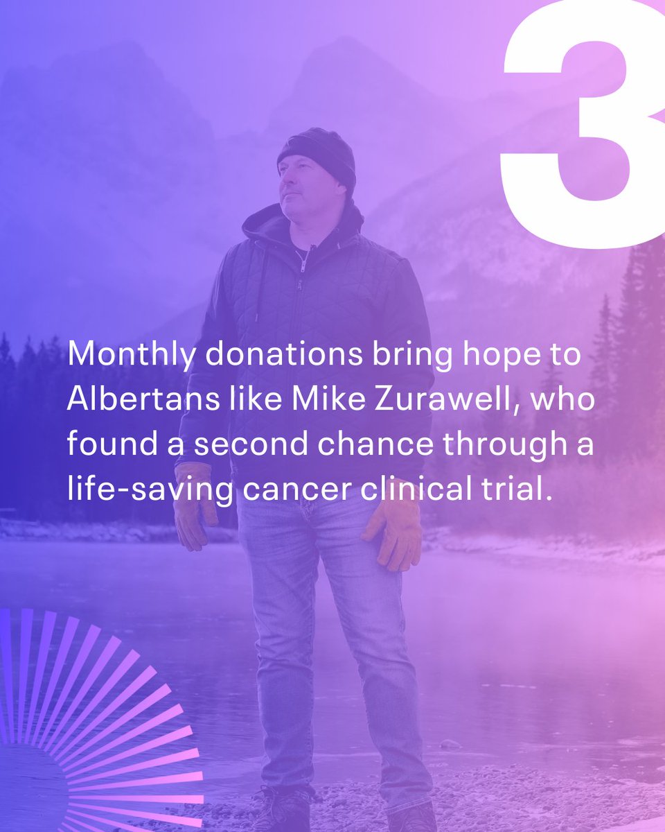 Monthly giving fuels progress in #cancercare. 

It ensures Albertans have access to cutting-edge research and real-time innovation when they need it most. 

Learn how to join our More Hope Movement through #monthlygiving today: albertacancer.ca/monthlydonor