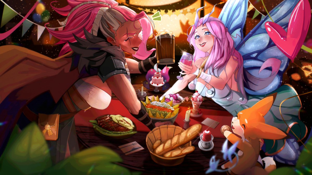 My entry for the <a href="/AFK_Arena/">AFK Arena</a> &amp; <a href="/XPPEN/">XPPen</a> ! contest!
It’s my first time participating in something like this — I really hope I was able to capture the warmth and joy of the scene.
Thank you so much for the opportunity to join!
#HBD2AFK #AFKXPPEN