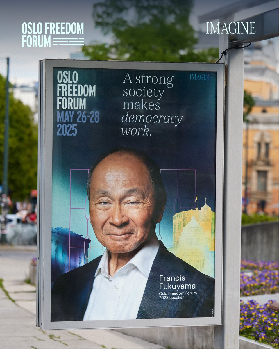 Spotted in Oslo, Norway 👀 

The #OsloFreedomForum has landed in Norway! We can’t wait to come together to #Imagine democracy in a new light.

🎟️ Don't miss your chance to attend: oslofreedomforum.com/off-2025-atten…