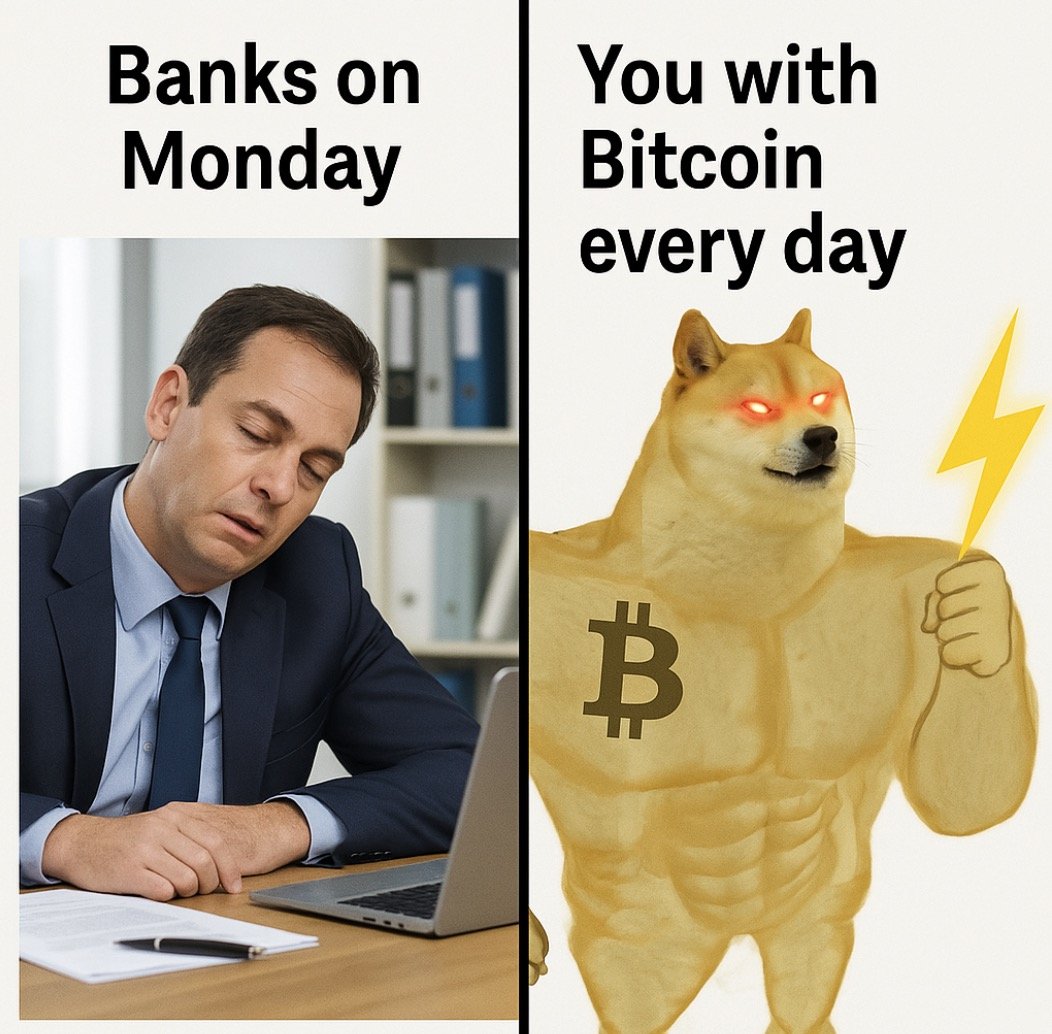 PeoplesReserve's tweet image. Bitcoin meme therapy begins now 🛋️📉📈

This meme was generated using Proof-of-Satire ⛓️🤣

Make our intern spit coffee with your own meme below 😂☕