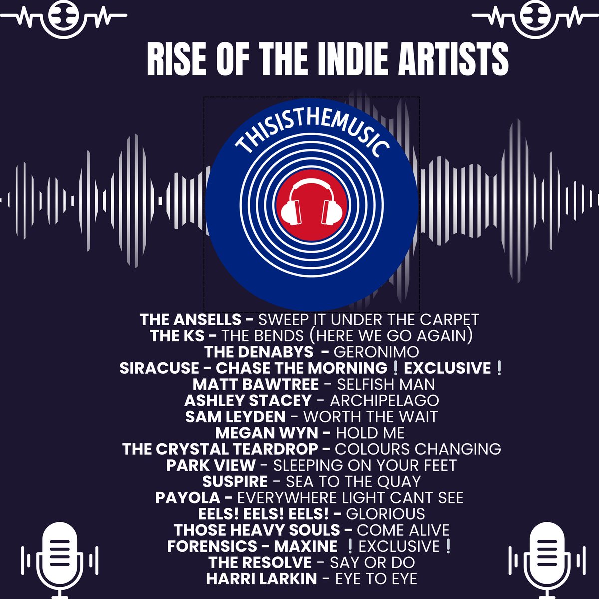 ThisIsTheMusic_ (@thisisthemusic2) on Twitter photo New show out now
<a href="/TheAnsellsBand/">The Ansells</a> <a href="/TheKsUK/">THE K'S</a> <a href="/TheDenabys/">The Denabys</a> <a href="/siracusemusic/">SIRACUSE</a> Matt Bawtree <a href="/AshleyStaceyUK/">Ashley Stacey</a> Sam Leyden <a href="/megannwyn/">Megan Wyn</a> <a href="/thecrystalteary/">The Crystal Teardrop</a> <a href="/parkvi3w/">Park View</a> <a href="/suspiretheband/">Suspire</a> <a href="/PayolaMusicUK/">PAYOLA</a> Eels Eels Eels <a href="/thoseheavysouls/">Those Heavy Souls</a> <a href="/Forensicsband/">The Forensics</a> <a href="/TheResolveMusic/">The Resolve</a> <a href="/LarkinHarri/">Harri Larkin</a>
mixcloud.com/ThisIsTheMusic… New show out now
<a href="/TheAnsellsBand/">The Ansells</a> <a href="/TheKsUK/">THE K'S</a> <a href="/TheDenabys/">The Denabys</a> <a href="/siracusemusic/">SIRACUSE</a> Matt Bawtree <a href="/AshleyStaceyUK/">Ashley Stacey</a> Sam Leyden <a href="/megannwyn/">Megan Wyn</a> <a href="/thecrystalteary/">The Crystal Teardrop</a> <a href="/parkvi3w/">Park View</a> <a href="/suspiretheband/">Suspire</a> <a href="/PayolaMusicUK/">PAYOLA</a> Eels Eels Eels <a href="/thoseheavysouls/">Those Heavy Souls</a> <a href="/Forensicsband/">The Forensics</a> <a href="/TheResolveMusic/">The Resolve</a> <a href="/LarkinHarri/">Harri Larkin</a>
mixcloud.com/ThisIsTheMusic…