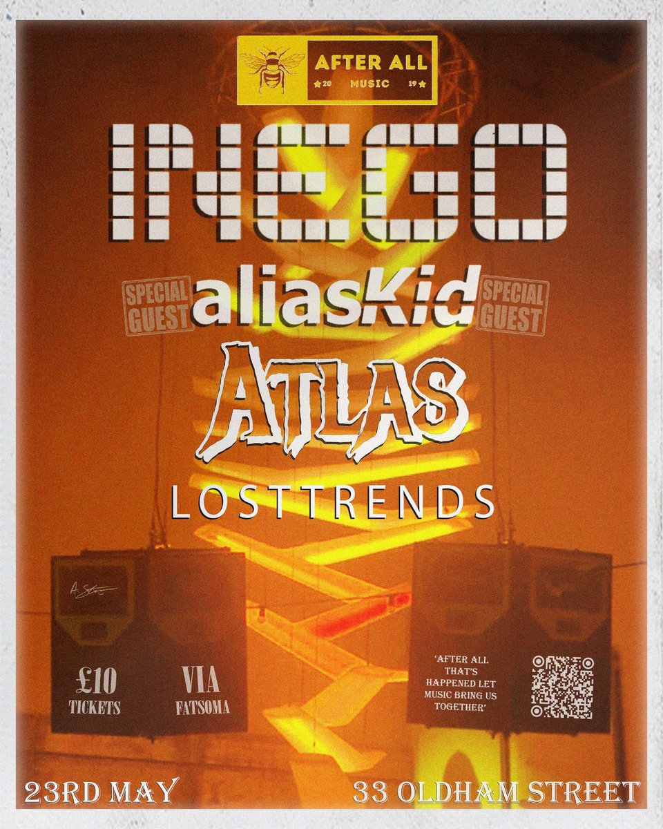 INEGO (@inegomusic) on Twitter photo Tomorrow night we play
<a href="/33_oldhamstreet/">33 Oldham Street</a> with the fantastic
<a href="/aliaskid/">Alias Kid</a> #Atlas #LostTrends for
<a href="/afterall_music/">After All Music</a>
Grab tickets here > fatso.ma
#newmusic #manchester Tomorrow night we play
<a href="/33_oldhamstreet/">33 Oldham Street</a> with the fantastic
<a href="/aliaskid/">Alias Kid</a> #Atlas #LostTrends for
<a href="/afterall_music/">After All Music</a>
Grab tickets here > fatso.ma
#newmusic #manchester
