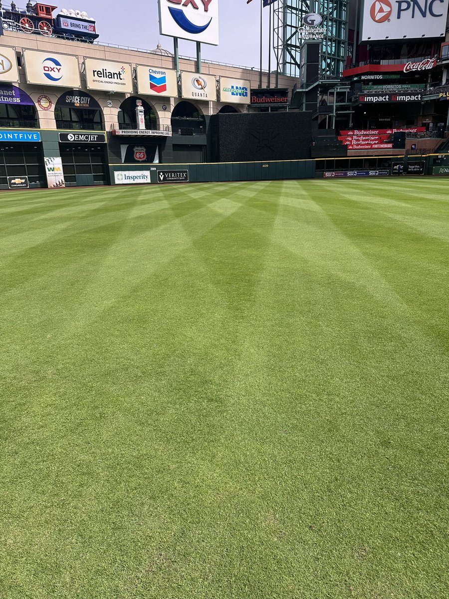 Ready for our longest home-stand of the year after a nice top-dress and disciplined nutrient applications.