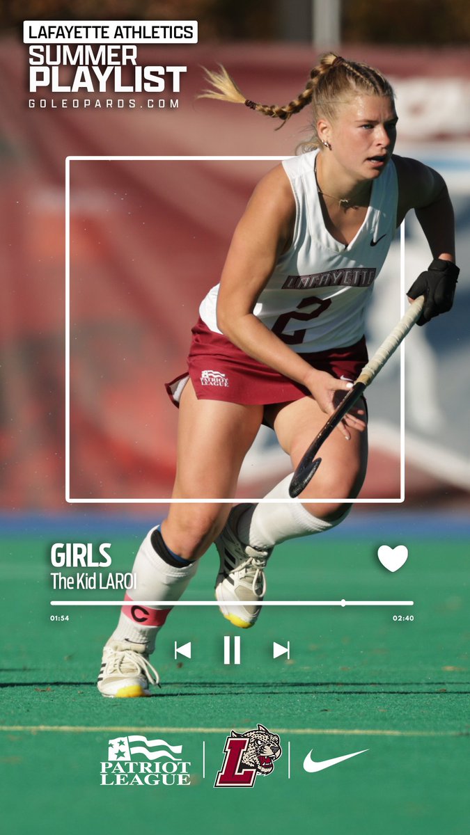 Lafayette Athletics (@goleopards) on Twitter photo βοΈ 2025 Summer Playlist Newest Addition - πΆ GIRLS by The Kid LAROIπ
π Summer Playlist π β¬ (on Spotify)
tinyurl.com/yn7dhvar
<a href="/LafayetteFH/">Lafayette Field Hockey</a> <a href="/LafCol/">Lafayette College</a> <a href="/PatriotLeague/">Patriot League</a>
#RollPards #ClimbTheHill #2025SummerPlaylist βοΈ 2025 Summer Playlist Newest Addition - πΆ GIRLS by The Kid LAROIπ
π Summer Playlist π β¬ (on Spotify)
tinyurl.com/yn7dhvar
<a href="/LafayetteFH/">Lafayette Field Hockey</a> <a href="/LafCol/">Lafayette College</a> <a href="/PatriotLeague/">Patriot League</a>
#RollPards #ClimbTheHill #2025SummerPlaylist
