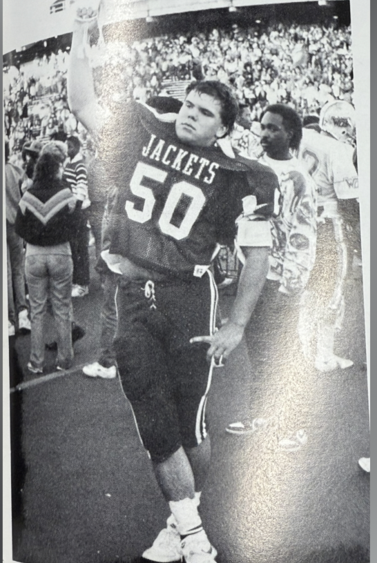 Rockwall ISD Sports Marketing (@risdathletics) on Twitter photo THROWBACK THURSDAY ⏪
In honor of Jim White's retirement from the Rockwall ISD Board of Trustees last week we found a great photo of Jim from his Yellowjacket days back in 1988!
The Jackets made it all the way to the 4A State Championship that season!
#JFND | <a href="/rockwalljfndfb/">Rockwall Football</a> THROWBACK THURSDAY ⏪
In honor of Jim White's retirement from the Rockwall ISD Board of Trustees last week we found a great photo of Jim from his Yellowjacket days back in 1988!
The Jackets made it all the way to the 4A State Championship that season!
#JFND | <a href="/rockwalljfndfb/">Rockwall Football</a>