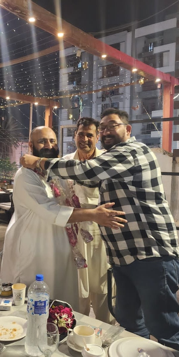 AfaqIlyas19's tweet image. Along With President PS 125 District Central  #AfzalNaqvi Congratulated Information  Secratary PPP District Central @asad_hanif86 With #UmairIqbal And Others Today .