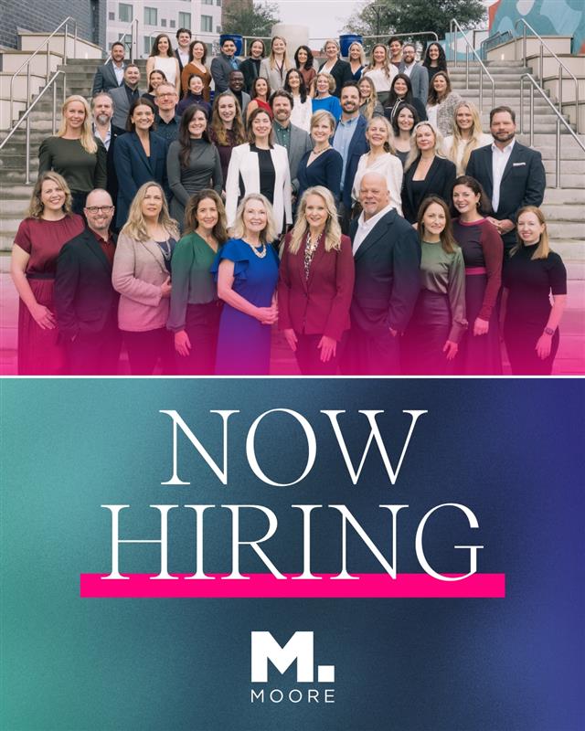🔍 We're hiring a MarComm Strategist at Moore! 🔍

Join our award-winning agency to lead bold campaigns + client partnerships.
✔️ Strong writer
✔️ Team player
✔️ Driven

We're a Florida Trend Best Companies to Work For—16 years running! Apply via the link in bio.#NowHiring