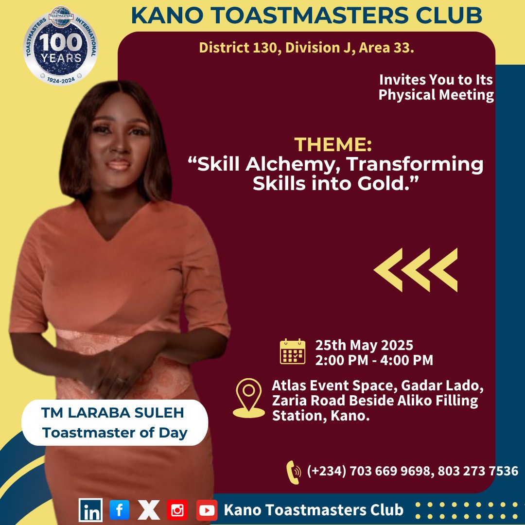 Kano Toastmasters Club (@kanotmc) on Twitter photo 
