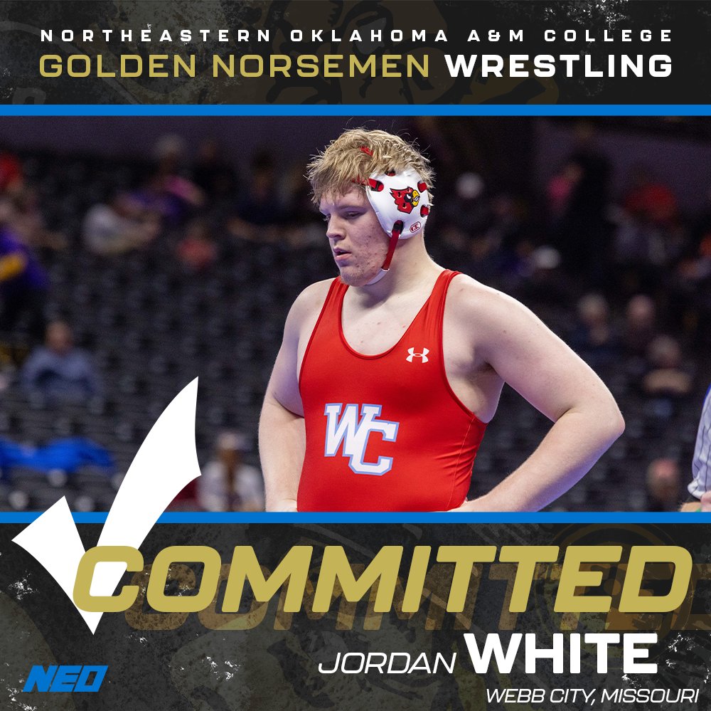 Welcome Jordan White to the 25-26 Golden Norsemen Family!
<a href="/gogoneo/">NEO A&M College</a> 
<a href="/NEONorsemen/">NEO Athletics</a> 
<a href="/oklahomawrestle/">Oklahoma Wrestling</a> 
<a href="/missouriwrestle/">Missouri Wrestling</a> 
<a href="/webbcitywrestle/">Webb City Wrestling</a> 
<a href="/WebbCitySchools/">Webb City Schools</a> 
#gogoneo
#ENG