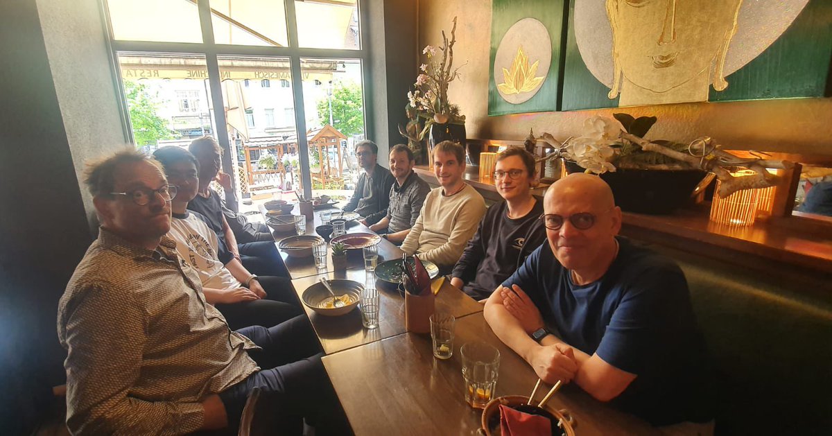 ELLIS Unit Jena (@ellis_unit_jena) on Twitter photo ELLIS unit Jena members <a href="/Reichstein_BGC/">Markus Reichstein</a>, Joachim Denzler, Bing Xu, Matthias Körschens, Paul Bodesheim, Jan Blunk, Jonathan Frank, and <a href="/Conrad__Philipp/">Conrad Philipp</a> gathered for our regular team lunch. A lovely chance to catch up and enjoy good food together.
🍽️🥗 Great people, great vibes!💫 ELLIS unit Jena members <a href="/Reichstein_BGC/">Markus Reichstein</a>, Joachim Denzler, Bing Xu, Matthias Körschens, Paul Bodesheim, Jan Blunk, Jonathan Frank, and <a href="/Conrad__Philipp/">Conrad Philipp</a> gathered for our regular team lunch. A lovely chance to catch up and enjoy good food together.
🍽️🥗 Great people, great vibes!💫