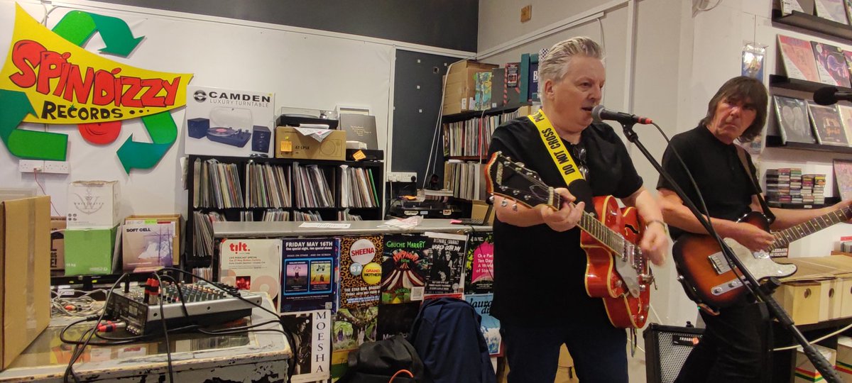 1000GigGuy (@1000gigguy) on Twitter photo Great in-store set this evening from <a href="/buddyholidai/">pete holidai</a> & Tony St Ledger!!! <a href="/spindizzyrecord/">Spindizzyrecords</a>
For Pete Holidai's album launch!
'Electric Jukebox Vol.1' is out now & it's ace!!! #RockNRoll
#TreatYourself
They even played us a few numbers from #TheRadiatorsFromSpace & #TroublePilgrimsš Great in-store set this evening from <a href="/buddyholidai/">pete holidai</a> & Tony St Ledger!!! <a href="/spindizzyrecord/">Spindizzyrecords</a>
For Pete Holidai's album launch!
'Electric Jukebox Vol.1' is out now & it's ace!!! #RockNRoll
#TreatYourself
They even played us a few numbers from #TheRadiatorsFromSpace & #TroublePilgrimsš