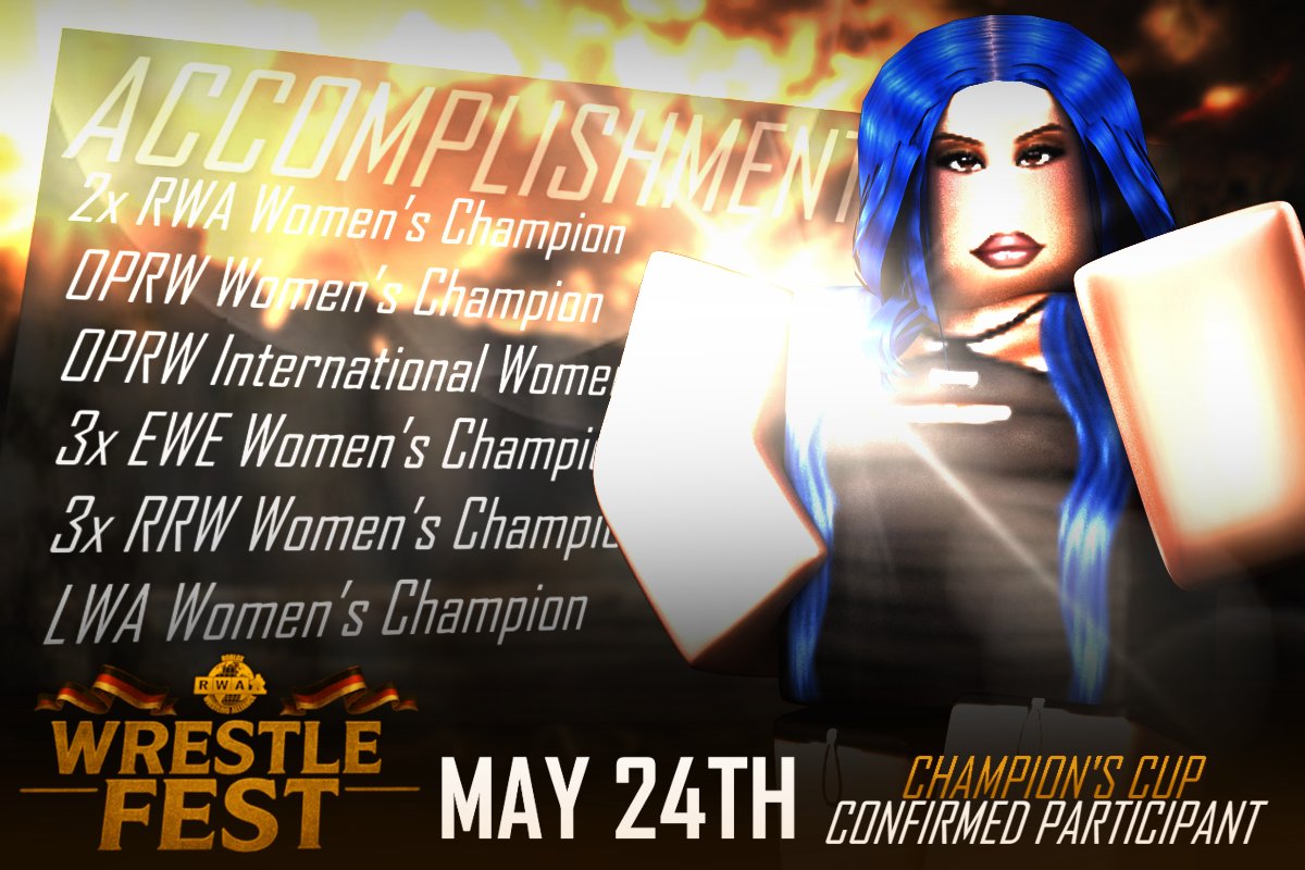 𝐈𝐓'𝐒 𝐁𝐎𝐒𝐒 𝐓𝐈𝐌𝐄💰

The 8th and final entrant to the Women's Champions Cup Tournament is none other than @bankonnit! 

A former 2x RWA Women's Champion, she looks to claim her spot back as the #1 in the women's division!
