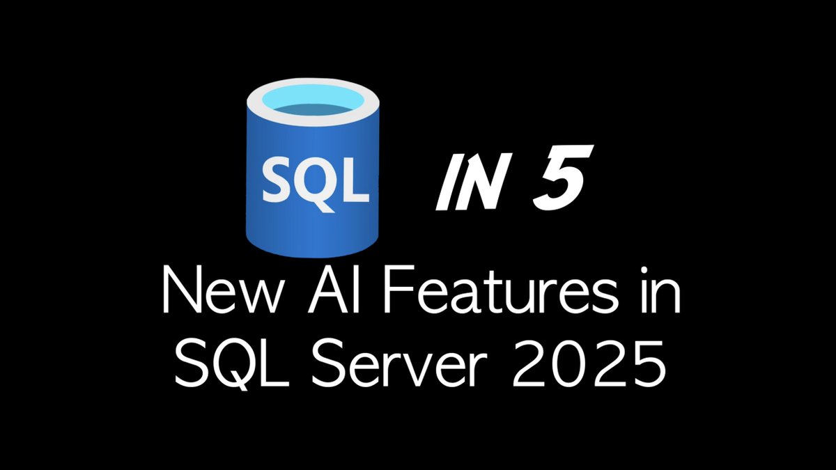 New AI Features in SQL Server 2025 dlvr.it/TKwysp