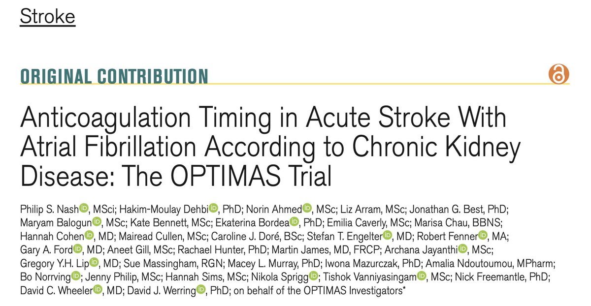 Liverpool Centre for Cardiovascular Science (@liverpoolccs) on Twitter photo Anticoagulation Timing in Acute Stroke With Atrial Fibrillation According to Chronic Kidney Disease: The OPTIMAS Trial #Afib <a href="/LHCHFT/">LHCH</a> <a href="/LJMU_Health/">LJMUHealth</a> <a href="/LivHPartners/">Liverpool Health Partners</a> ahajournals.org/doi/full/10.11⦠Anticoagulation Timing in Acute Stroke With Atrial Fibrillation According to Chronic Kidney Disease: The OPTIMAS Trial #Afib <a href="/LHCHFT/">LHCH</a> <a href="/LJMU_Health/">LJMUHealth</a> <a href="/LivHPartners/">Liverpool Health Partners</a> ahajournals.org/doi/full/10.11ā¦