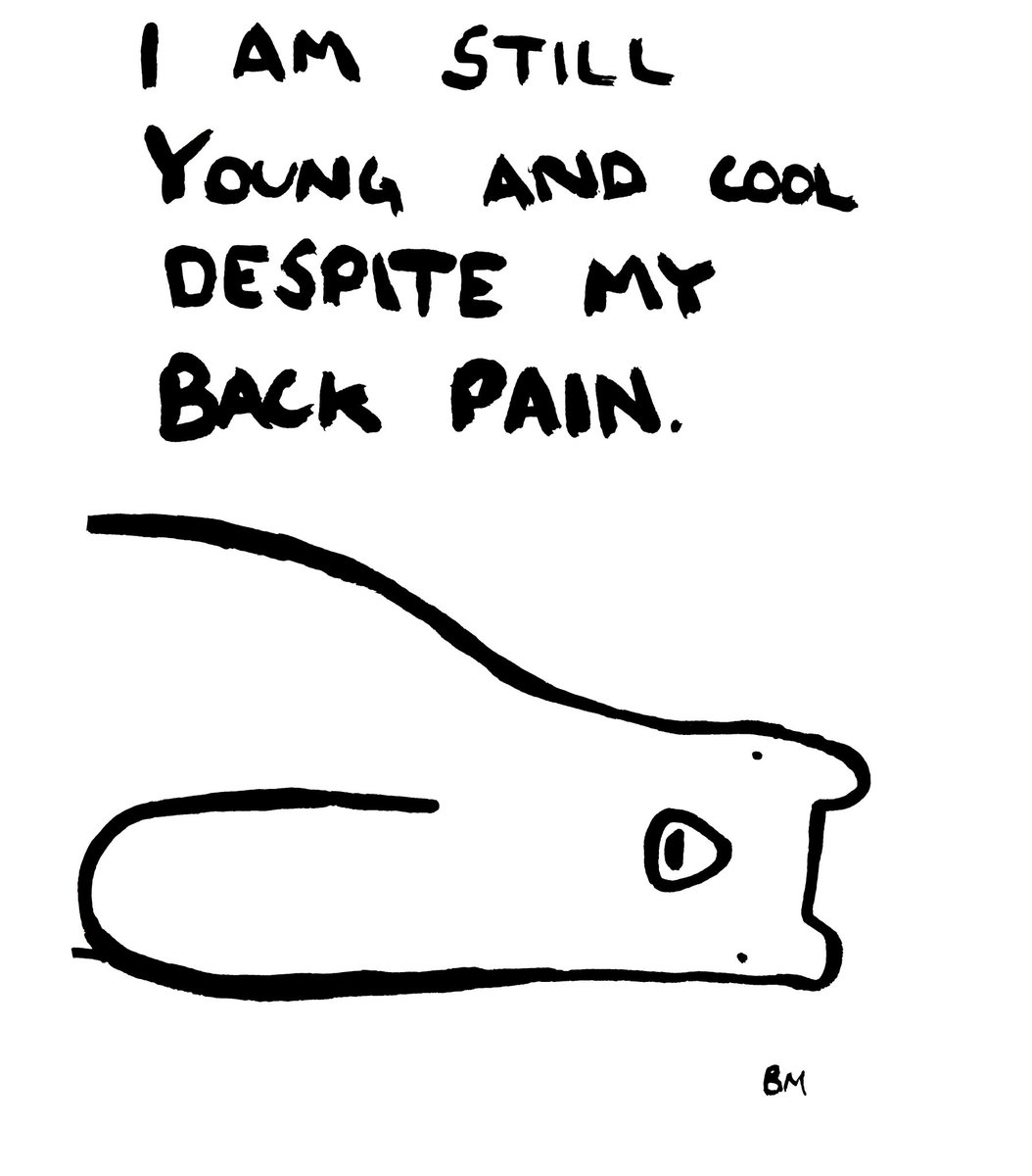 I am still young and cool despite my back pain xox
