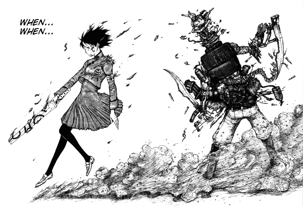 Dreamboum's tweet photo. Q Hayashida of "Dorohedoro" fame made a manga adaptation of "Maken X". It was in fact her first manga release! https://t.co/R0G15PlqBJ