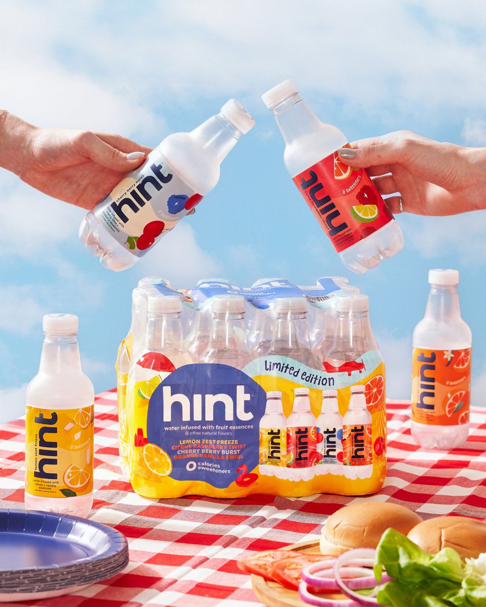 Picnics. BBQs. We’re so there! 🙌 Stock up for summer’s best moments with 35% off every Hint flavor at our Memorial Day Sitewide Sale. ☀️🍔💧 #HintWater

Shop: drinkhint.com/collections/wa…