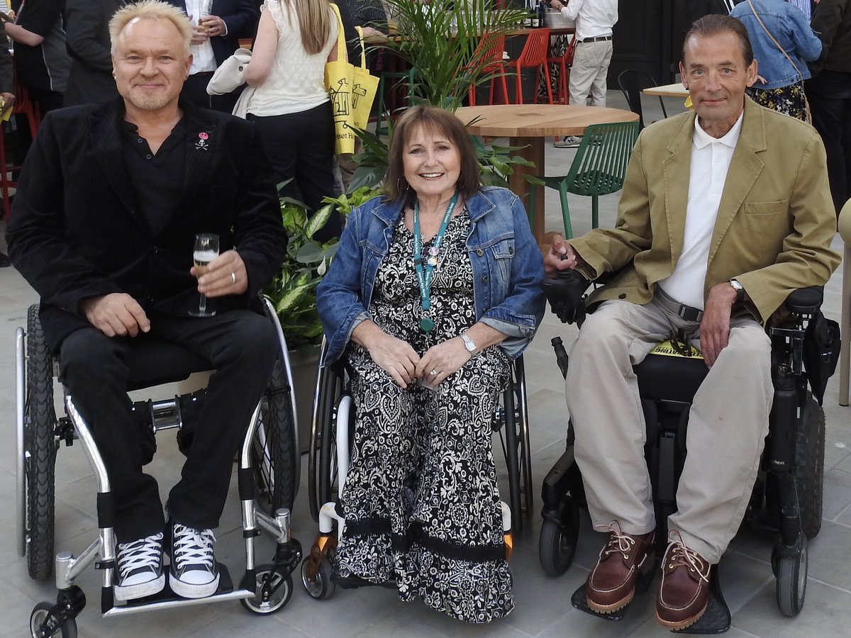 annwebster21's tweet image. Lovely to have @MikScarlet and Diane here in Derby at the VIP event of our refurbished grade 2 listed Market Hall.  Mik visited us way back in 2019 to help with our access audit and he delivered Disability Equality Training for colleagues working on the project xx