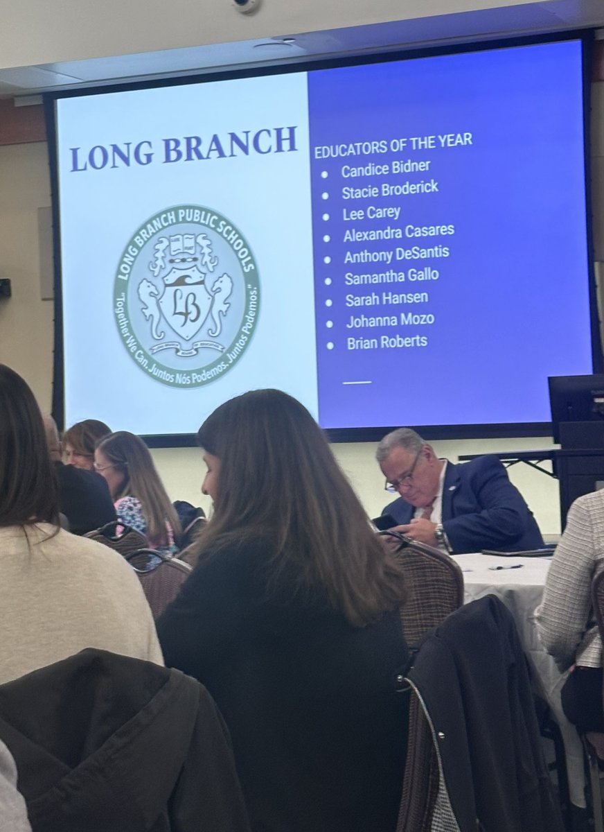 Teacher of the Year luncheon. 185 schools in 56 districts represented. I feel so honored to be among them.