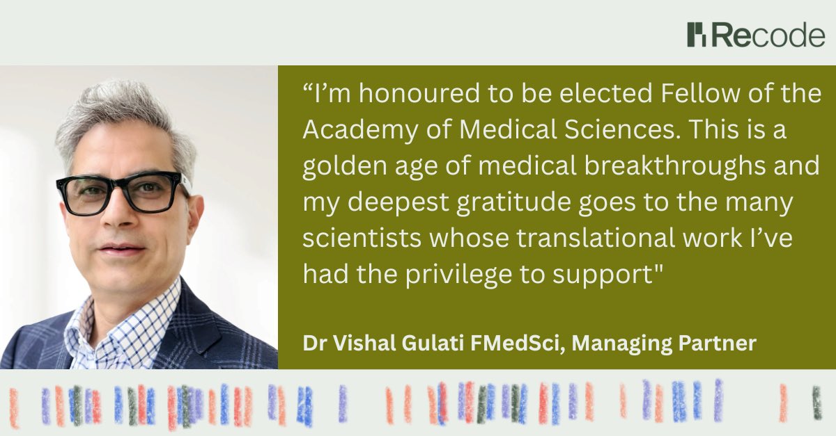 For the past 30 years, I’ve worked as a doctor, scientist and venture investor, helping researchers turn bold ideas into treatments for patients.

Today, I’ve been elected a Fellow of <a href="/acmedsci/">Academy of Medical Sciences</a> Academy of Medical Sciences. It’s  an honour that I share with the scientists,