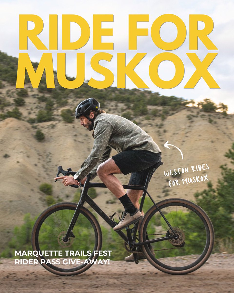goMuskOx's tweet image. Sound like you?
• Rides hard
• Camps harder
• Has better trail snacks than the REI guy
• Builds fire from scratch

If yes, you might want in on this…

We’re giving away 2 rider passes to Marquette Trails Fest ‘25!
MI trails. Cold drinks. Good vibes.
gomuskox.com/MTF