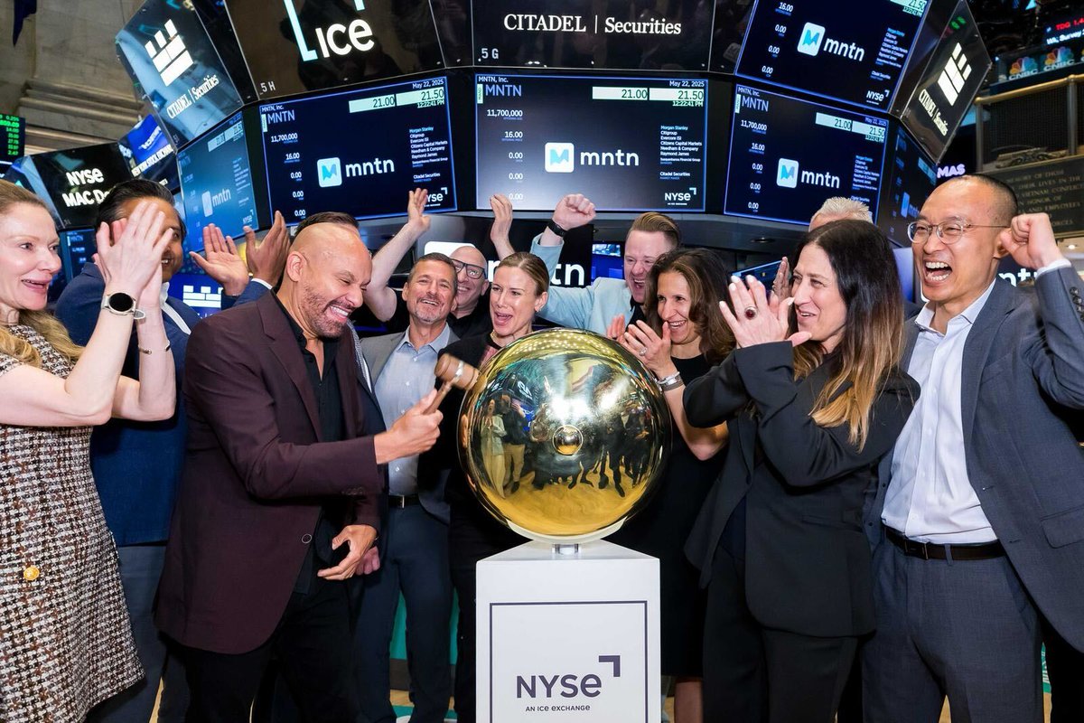 As seen on TV. Millions of TVs. $MNTN is on <a href="/NYSE/">NYSE 🏛</a>.