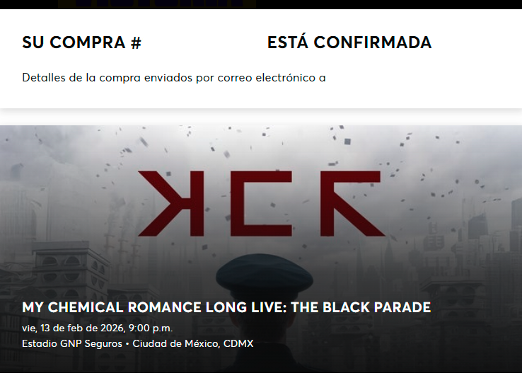 SE LOGRÓOO!!! vamos a My Chemical Romance!! 
Momento de sacar nuestro emo interior  🖤
<a href="/BabyBlueAddy/">addy</a> <a href="/DrMadgic/">Madgic</a> <a href="/Hokarou_/">Hokarou</a>