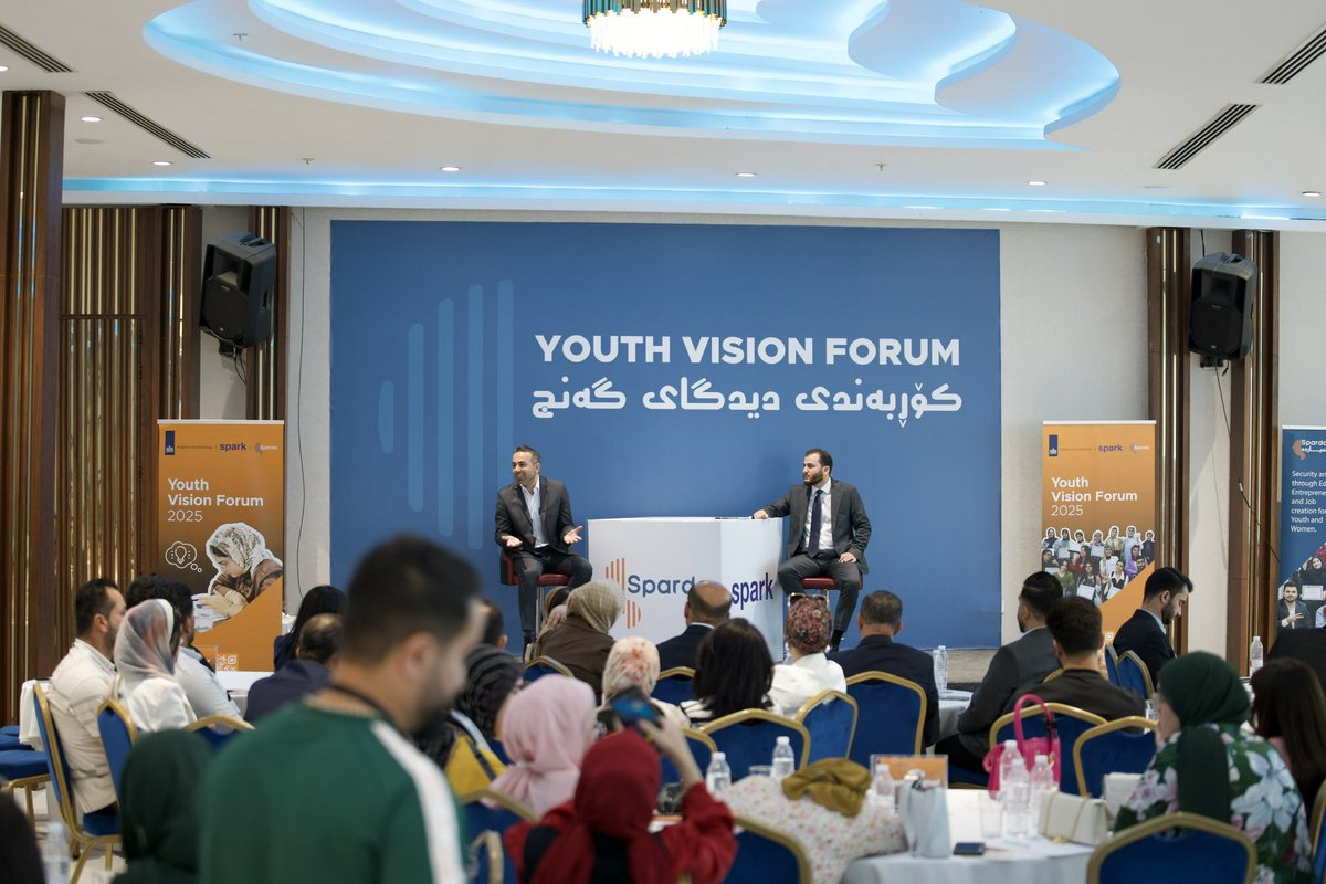 itschawan's tweet photo. Manage the Youth Vision Forum 2025—a powerful day of connection, dialogue, and youth leadership. Held on May 17 at Titanic Hotel-Sulaymaniyah, the forum brought together 230+ youth from Ranya, Chamchamal &amp; Halabja as part of the Communities Connector project. https://t.co/G2Aeboqwo4