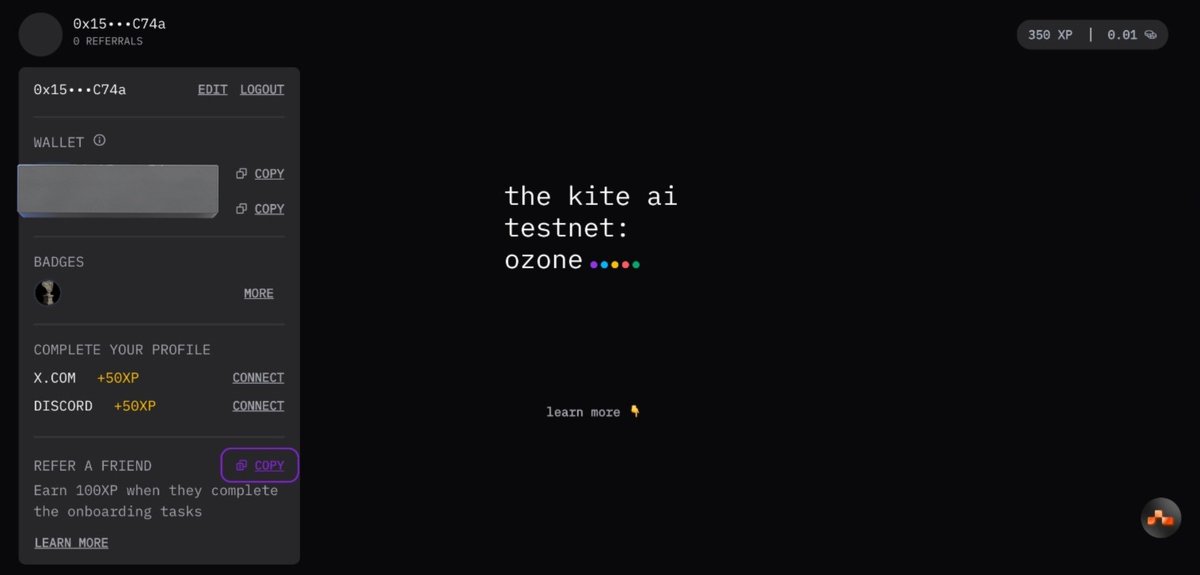 defimaestro90's tweet image. 🚨 Update on @GoKiteAI testnet!!

We've been interacting with Gokite AI for a while now, and they just launched their V2 Testnet(Ozone)

✅️ Guide:

👉Head to: testnet.gokite.ai/?referralCode=…

👉 Connect your EVM wallet (the one you used for the previous testnet), and you'll be prompted…