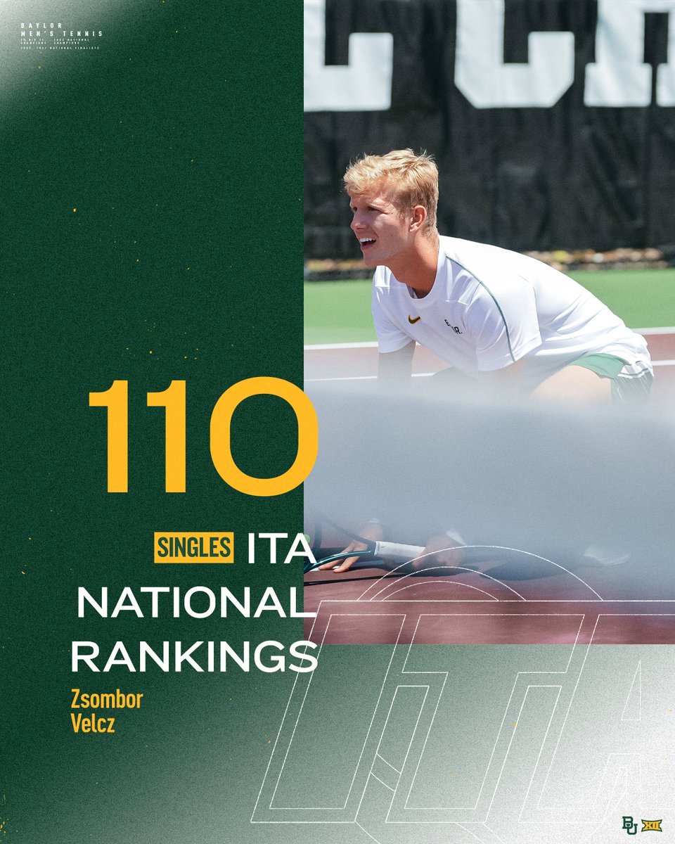 Final <a href="/ITA_Tennis/">ITA</a> singles rankings 📈

#SicEm 🐻