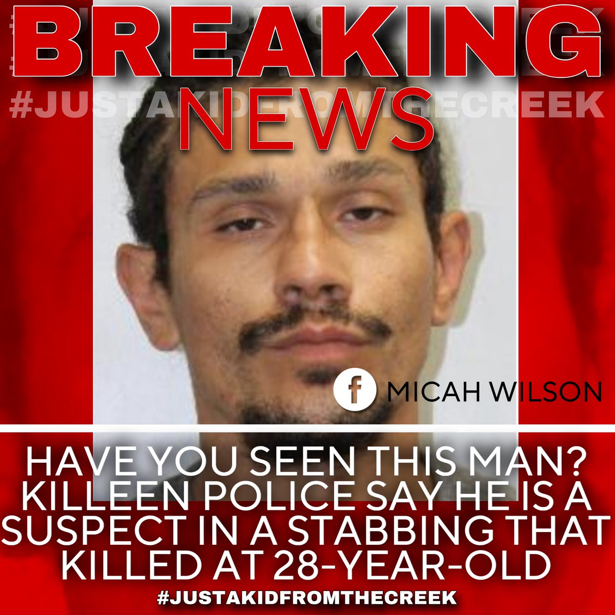 #BREAKING: The #Killeen Police Department is investigating a stabbing that left one man dead. 

Right now, 35-year-old Cecil Tamez Jr. is charged with murder. There is a warrant for his arrest.

INFO: 👉m.facebook.com/story.php?stor…